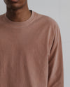 BASERANGE Crew neck long sleeve T-shirt France BAS-TOBL-CO-WI24-GARNET ORANGE